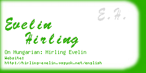 evelin hirling business card